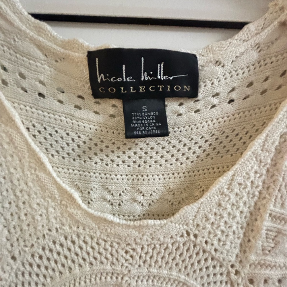 Nicole Miller Collection Crochet Dress Sz Small-0122 - Picture 3 of 4